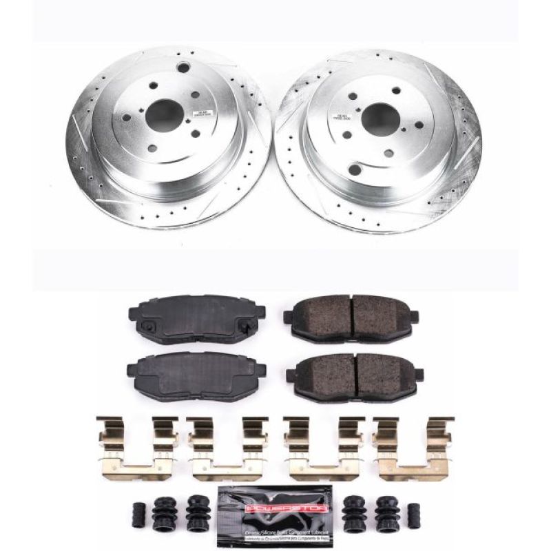 Power Stop 06-07 Subaru B9 Tribeca Rear Z23 Evolution Sport Brake Kit