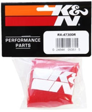 Cargar imagen en el visor de la galería, K&amp;N Drycharger Air Filter Wrap Red 6in Base ID x 5in Top ID x 6.5in Height