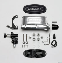 Cargar imagen en el visor de la galería, Wilwood HV Tandem M/C Kit w L/H Bracket &amp; Prop Valve - 1 1/8in Bore Ball Burnished