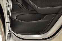 Cargar imagen en el visor de la galería, Revel GT Design Kick Panel Cover (White Stitch) 16-19 Tesla Model 3 - 4 Pieces