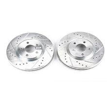 Cargar imagen en el visor de la galería, Power Stop 03-09 Chrysler PT Cruiser Front Evolution Drilled &amp; Slotted Rotors - Pair