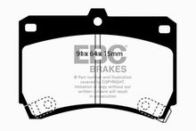 Cargar imagen en el visor de la galería, EBC 94-97 Ford Aspire 1.3 manual Ultimax2 Front Brake Pads