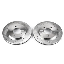Cargar imagen en el visor de la galería, Power Stop 2000 Chrysler Grand Voyager Front Evolution Drilled &amp; Slotted Rotors - Pair