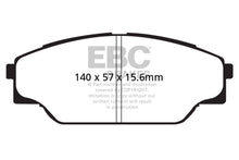 Cargar imagen en el visor de la galería, EBC 93-98 Toyota T100 Pick Up 1 Ton 2WD Greenstuff Front Brake Pads