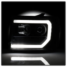 Cargar imagen en el visor de la galería, Spyder 07-13 GMC Sierra 1500-3500 Ver 2 Proj Headlights - DRL LED - All Blk PRO-YD-GS07V2-LBDRL-BKV2