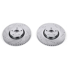 Cargar imagen en el visor de la galería, Power Stop 07-11 Lexus GS350 Front Evolution Drilled &amp; Slotted Rotors - Pair