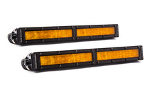 Cargar imagen en el visor de la galería, Diode Dynamics 12 In LED Light Bar Single Row Straight - Amber Wide (Pair) Stage Series