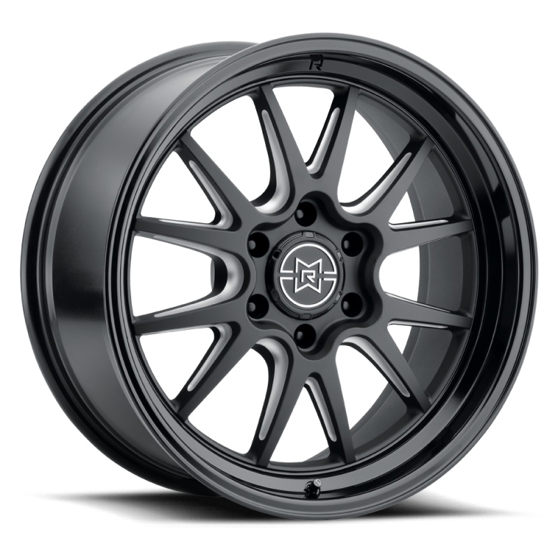 Method Raised MR802 20x9 / 8x180 BP / 0mm Offset / 124.1mm Bore - Double Black Milled Wheel