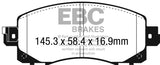 EBC Racing 22-23 Subaru WRX RP-1 Racing Front Brake Pads