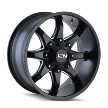 Cargar imagen en el visor de la galería, ION Type 181 18x9 / 8x180 BP / 18mm Offset / 124.1mm Hub Satin Black Wheel