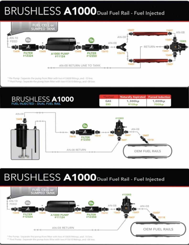 Aeromotive Variable Speed Controlled Fuel Pump - Module - w/Fuel Cell Pickup - Brushless A1000