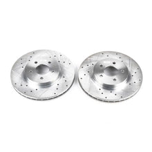 Cargar imagen en el visor de la galería, Power Stop 02-08 Jaguar X-Type Front Evolution Drilled &amp; Slotted Rotors - Pair