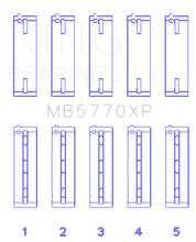 Load image into Gallery viewer, King Engine Bearings Nissan VK45DD/E/ VK50VE/ Vk56DE/VD (Size 0.25) Main Bearing Set