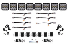 Cargar imagen en el visor de la galería, Diode Dynamics SS5 Pro Universal CrossLink 8-Pod Lightbar - White Combo