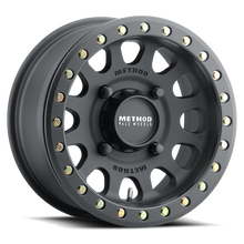 Cargar imagen en el visor de la galería, Method MR401 UTV Beadlock 15x7 / 5+2/38mm Offset / 4x136 / 106mm CB Matte Black Wheel