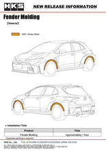 Cargar imagen en el visor de la galería, HKS GR COROLLA GZEA14H Fender Molding