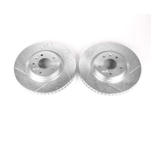 Cargar imagen en el visor de la galería, Power Stop 14-19 Chevrolet Corvette Front Evolution Drilled &amp; Slotted Rotors - Pair