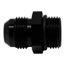 Cargar imagen en el visor de la galería, DeatschWerks 10AN ORB Male to 10 AN Male Flare Adapter (Incl O-Ring) - Anodized Matte Black