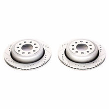 Cargar imagen en el visor de la galería, Power Stop 03-11 Lincoln Town Car Rear Evolution Drilled &amp; Slotted Rotors - Pair