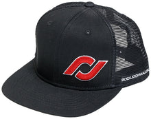 Cargar imagen en el visor de la galería, RockJock Hat w/ Red RJ Logo Black Mesh Back Adjustable