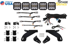 Cargar imagen en el visor de la galería, Diode Dynamics 21-22 Ford F-150 SS5 Grille CrossLink Lightbar Kit- Sport Yellow Combo