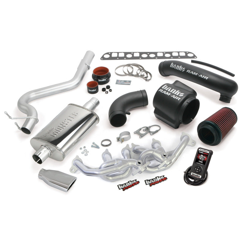 Banks Power 04-06 Jeep 4.0L Wrangler PowerPack System - SS Single Exhaust w/ Black Tip