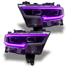 Cargar imagen en el visor de la galería, Oracle 19-21 RAM 1500 Projector LED Headlight DRL Kit - RGBW+A w/ RF Controller