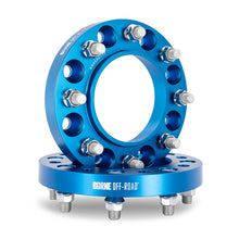 Cargar imagen en el visor de la galería, Mishimoto Borne Off-Road Wheel Spacers - 8X170 - 125 - 45mm - M14 - Blue