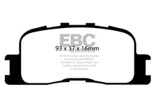 Cargar imagen en el visor de la galería, EBC 00-03 Toyota Highlander 2.4 2WD Greenstuff Rear Brake Pads