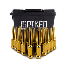 Cargar imagen en el visor de la galería, Mishimoto Steel Spiked Lug Nuts M12x1.5 20pc Set - Gold