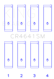 King Engine Bearings Suzuki J24B (Size 0.25 Oversized) Rod Bearing Set