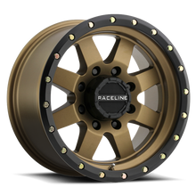 Cargar imagen en el visor de la galería, Raceline 935BZ Defender 17x9in / 6x139.7 BP / 0mm Offset / 107.95mm Bore - Bronze Wheel