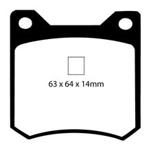 Cargar imagen en el visor de la galería, EBC 72-84 De Tomaso Pantera 5.7 GTS Redstuff Rear Brake Pads