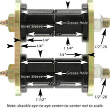 Cargar imagen en el visor de la galería, RockJock YJ Rear Shackles for Pro Comp Springs