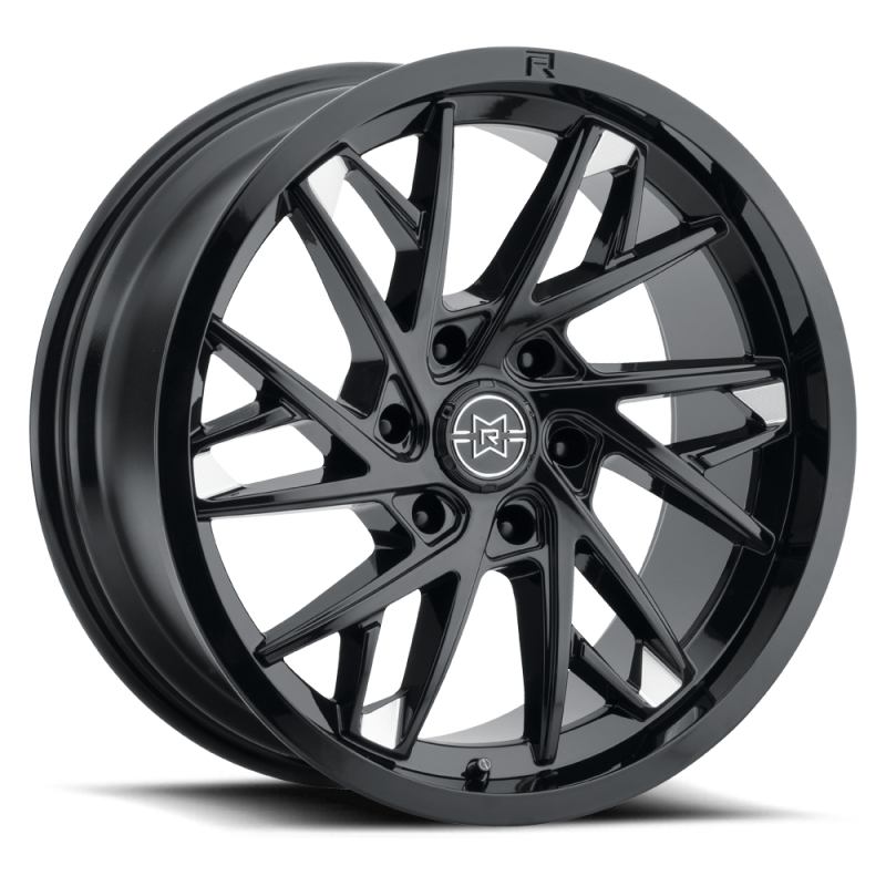 Method Raised MR801 20x12 / 6x5.5 BP / -40mm Offset / 106.25mm Bore - Gloss Black Milled Wheel