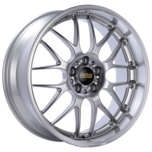 Cargar imagen en el visor de la galería, BBS RS-GT 18x8 5x112 ET35 Diamond Silver Center Diamond Cut Lip Wheel - 82mm PFS Required