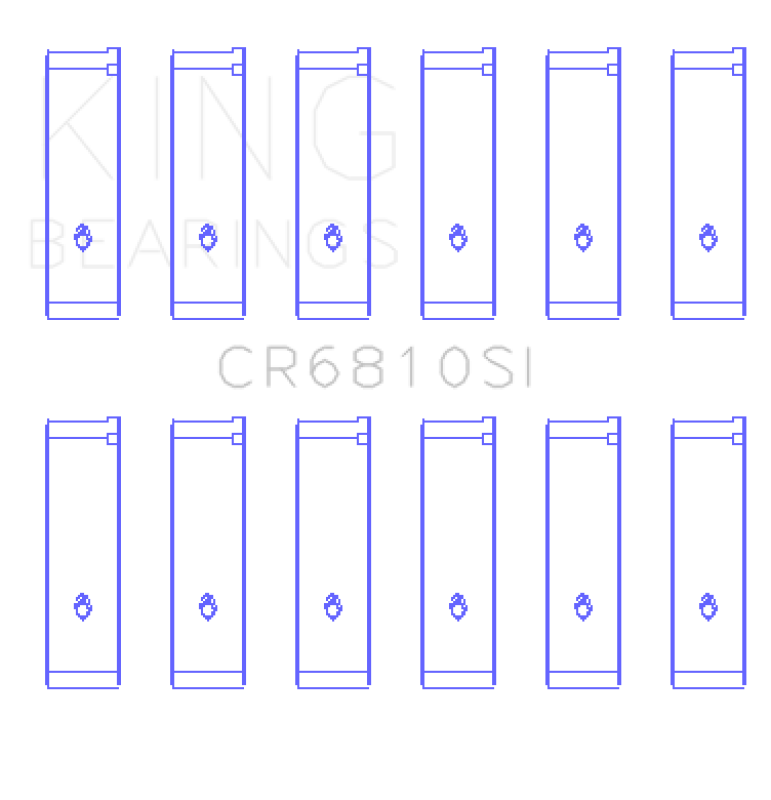 King Engine Bearings Chrysler 215 (Size +0.25mm) Connecting Rod Bearing Set