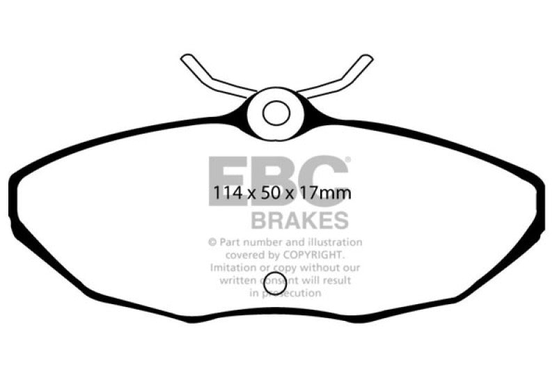 EBC 01-05 Ford Thunderbird 3.9 Ultimax2 Rear Brake Pads