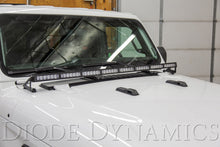 Cargar imagen en el visor de la galería, Diode Dynamics 18-21 Jeep JL Wrangler/Gladiator SS50 Hood LED Light Bar Kit - Amber Combo