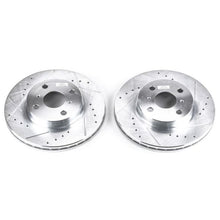 Cargar imagen en el visor de la galería, Power Stop 98-02 Chevrolet Prizm Front Evolution Drilled &amp; Slotted Rotors - Pair
