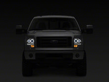 Cargar imagen en el visor de la galería, Raxiom 09-14 Ford F-150 G2 Super White LED Halo Projector Headlights- Black Housing- Clear Lens