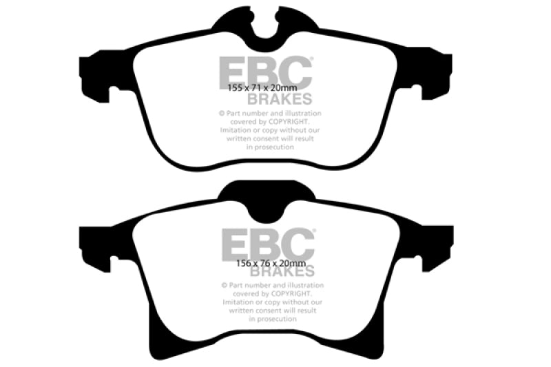 EBC 08-09 Saturn Astra 1.8 Yellowstuff Front Brake Pads