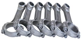 Eagle Jeep 4.0L/242 C.I. 6.123in 5140 Steel .9305in Press-Fit Pin 3/8in Bolts I-Beam Rods - Set of 6