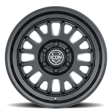 Cargar imagen en el visor de la galería, ICON Anza 17x8.5 6x5.5 25mm Offset 5.75in BS 95.1mm Hub Bore Satin Black Wheel