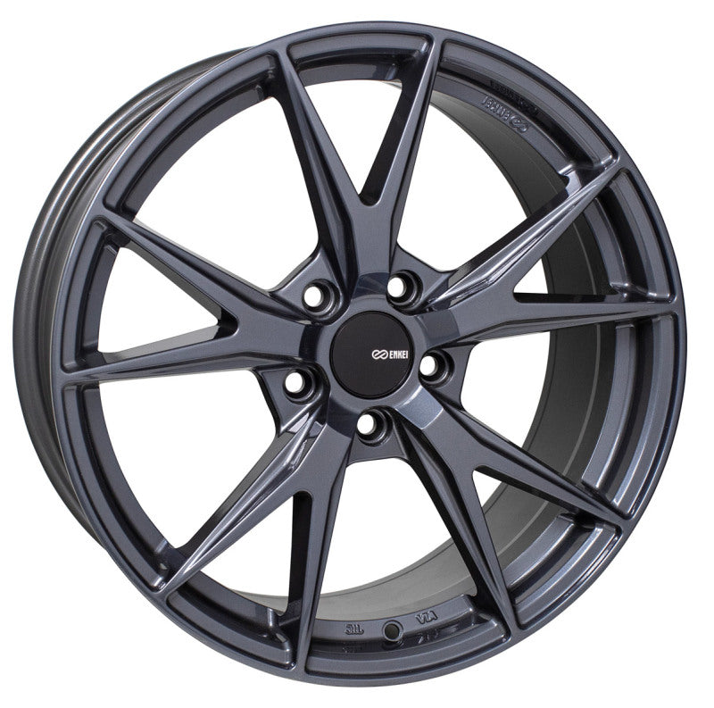 Enkei Phoenix 18x8 35mm Offset 5x114.3 72.6mm Bore Blue Gunmetal Wheel