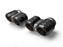 Cargar imagen en el visor de la galería, Akrapovic BMW M2 Coupe (G87) Tail Pipe Set - Chopped Carbon