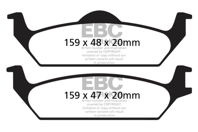 EBC 03-04 Dodge Dakota 2WD 3.9 Ultimax2 Rear Brake Pads