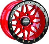 DragonFire Racing Typhon Wheel 15X10 4/137 5+5 +0 Machined Red