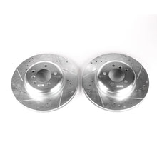 Cargar imagen en el visor de la galería, Power Stop 08-10 BMW 535i Front Evolution Drilled &amp; Slotted Rotors - Pair