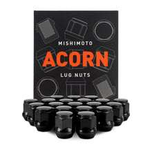 Cargar imagen en el visor de la galería, Mishimoto Steel Acorn Lug Nuts M12 x 1.5 - 20pc Set - Black